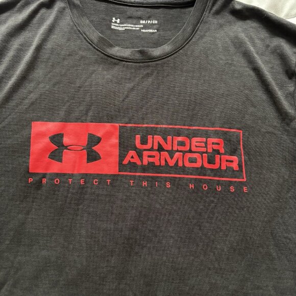 Under Armour T Shirt Tee Mens Size Small Graphic Sportswear Black Short Sleeve - Picture 2 of 8